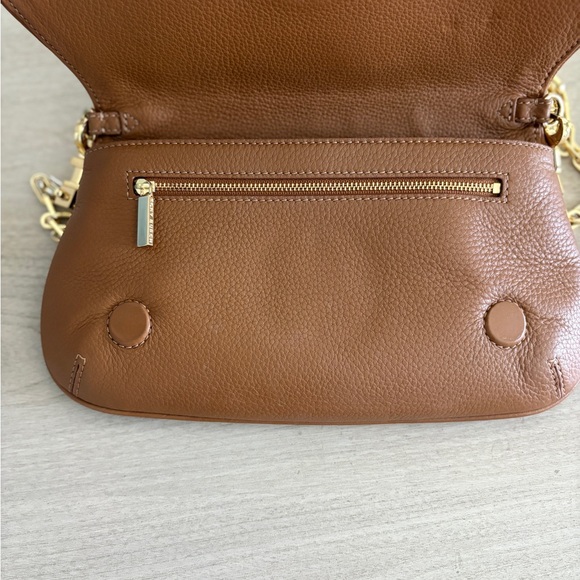 Tory Burch Tan Leather Amanda Logo Crossbody Bag - Picture 4 of 7